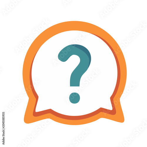 Question Mark Inside Speech Bubble Icon