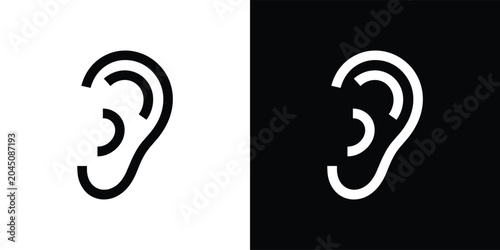 Bild auf Leinwand Auditory Perception Icon