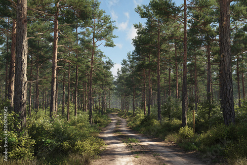 road in the woods