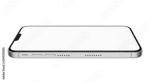 Minimalist black and white of a modern smartphone mobile device technology