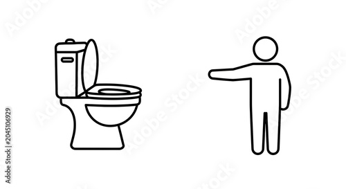 Simple line of a coffee cup and a hand holding a magnifying glass handle steam