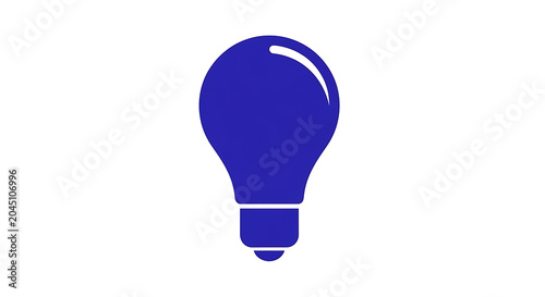 Simple of a blue speech bubble isolated on white background, symbol communication