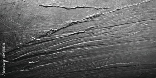 Obraz na płótnie Dark brushed metal texture featuring deep gouges and scratches pattern backgroun