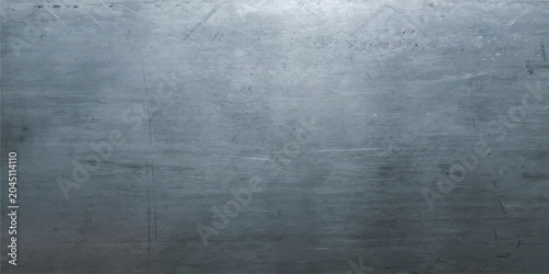 Fotografía Horizontal brushed grey metal plate texture with fine linear pattern high tech b