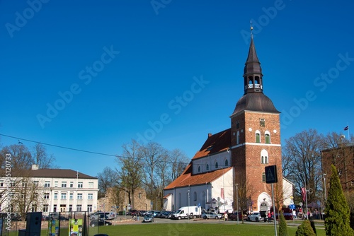 Photos St Simons Lutheran Church in Valmiera Latvia under Clear Blue Sky