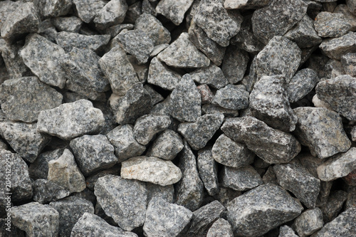 Close Up Gray Crushed Stone Gravel Texture Background