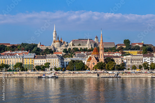 Bild auf Leinwand View from the Danube River in Budapest