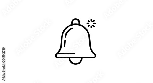 Notification Bell Icon, Alert Symbol, Ringing Sound, Important Message, Communication