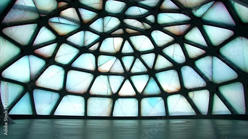Modern Geometric Ceiling.
