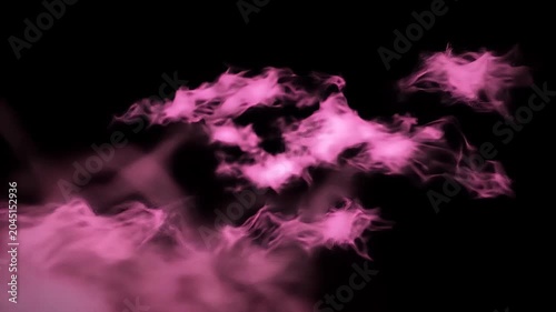 Pink Smoke on Black.