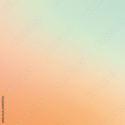 Pastel Mint Green and Peach Gradient Background with Soft Abstract Blend