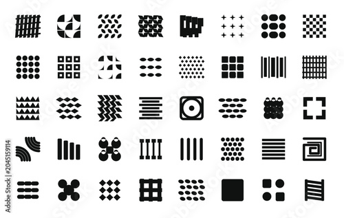 Geometric Pattern Set For Design Use
