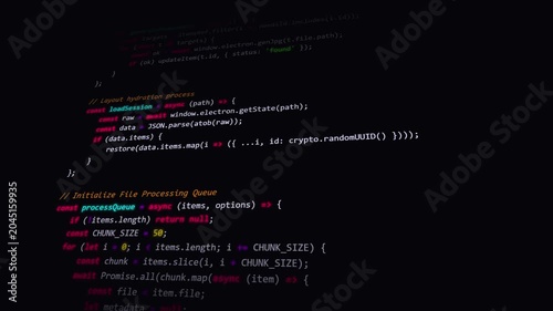 computer code programming script software tech screen dark animation overlay editing  