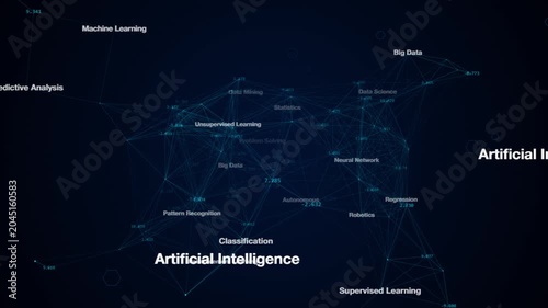 digital data line cyber technology network screen dark background