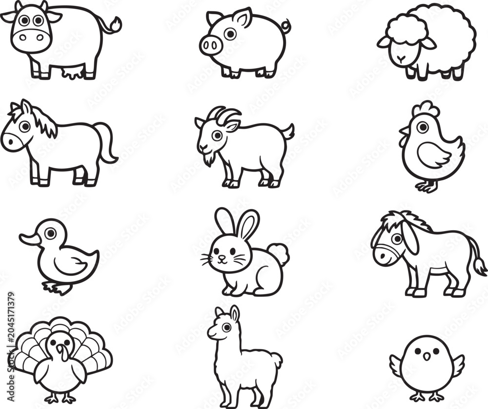 Obraz premium Countryside Animal Collection