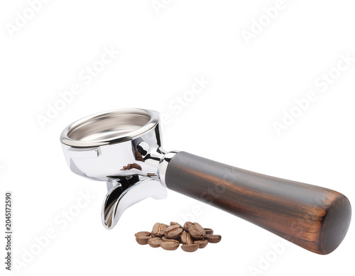 magnifying glass on white background
