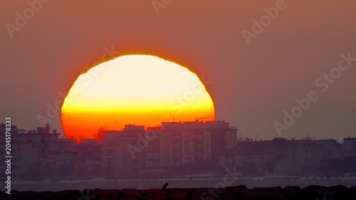 Obraz na plátně Tramonto apocalittico