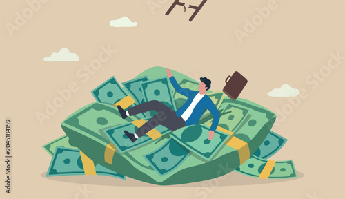 Bild auf Leinwand Insurance, reserve money or emergency fund business failure, mistake accident, c