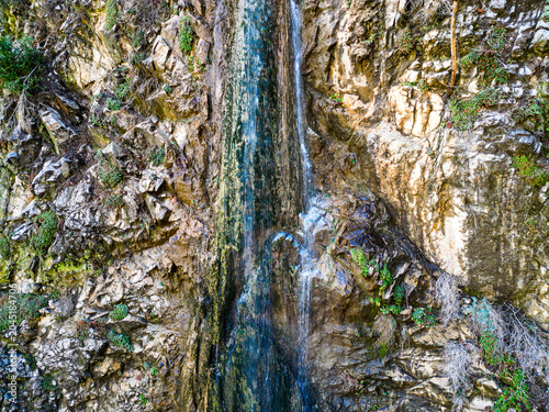 Foto The Mill Creel Valley along the San Andras Fault looking ay a Yuhaaviatam Native