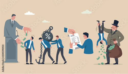 Foto Tax hike go to go vernment increase tax or steal money from people, debt or loan