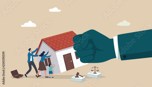 фотографія Eviction and mortgage debt, foreclosure difficulty payback bank mortgage loan co