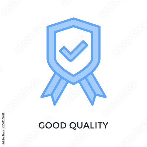 Fotografija Good Quality Icon Lineal Blue Style