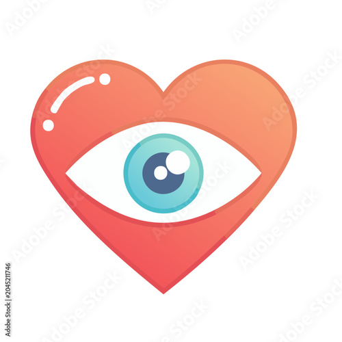 Heart with eye icon