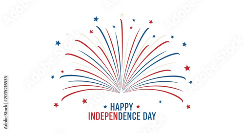 Fireworks Independence Day Celebration Graphic.