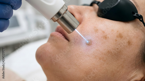 Cosmetic Laser Treatment for Hyperpigmentation and Age Spots on Face
