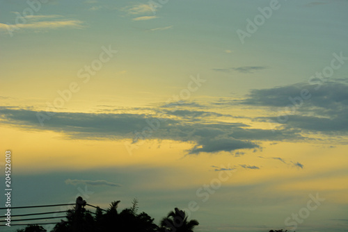 clouds in the sky