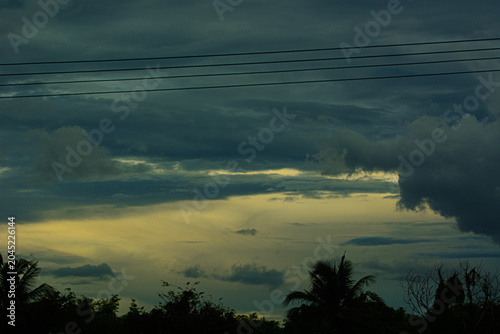 clouds in the sky