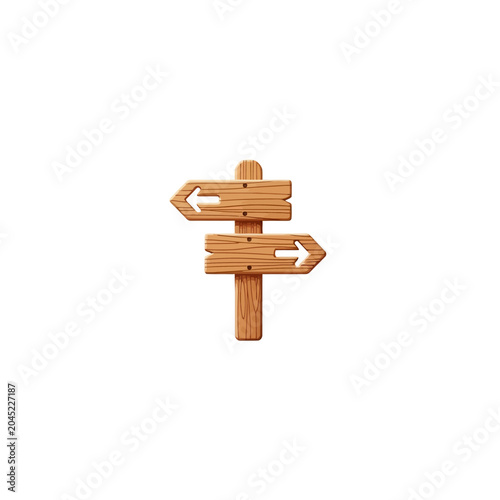 Wooden Directional Sign Post.