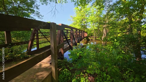 The park is famous for its picturesque pond.