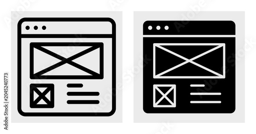 Tableau sur toile World creativity day line and solid icon set with innovation, idea, imagination,