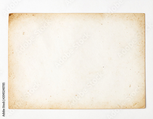 アンティークな風合いの古い紙の背景テクスチャ / Vintage old paper texture background with stains
