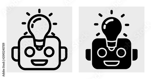Картината върху платно World creativity day line and solid icon set with innovation, idea, imagination,