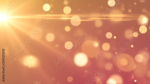 Abstract blue purple gradient background with lens flare and bokeh lights