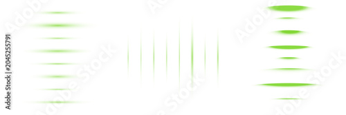 Foto Abstract Green Light Wave Patterns Digital Sound Frequency Visualizations for Fu
