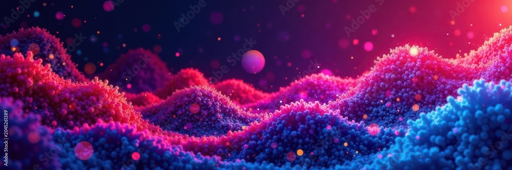 Fototapeta premium Abstract multicolored halftone gradients, dynamic shapes , gradient, flow, halftone