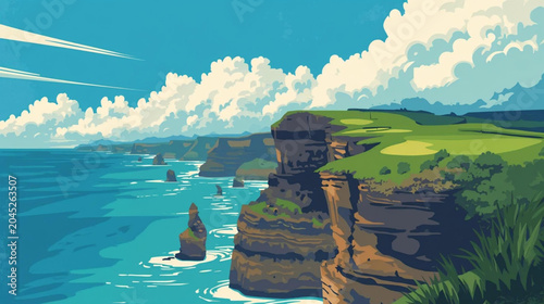Photography Illustration of a ocean scene
