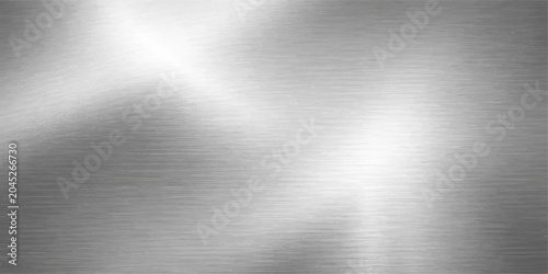 Bild auf Leinwand A sleek industrial wallpaper featuring a shiny brushed metal texture with a poli
