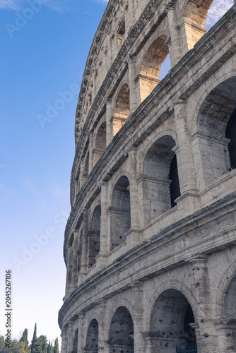 Colosseum Architecture Detail in Rome