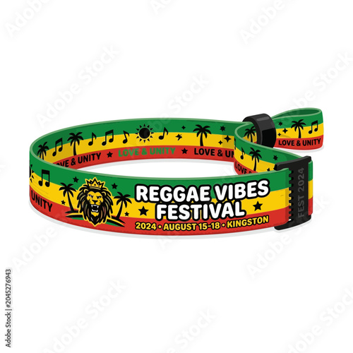 Reggae Vibes Festival Wristband, Kingston 2024