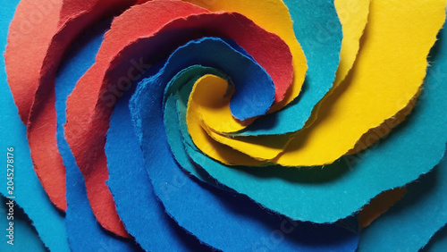 three colors red yellow and blue paper texture background illustration.ai 
