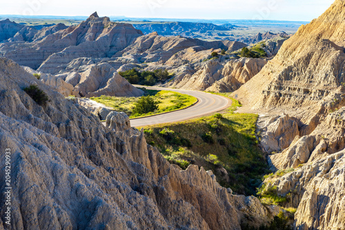 Tableau sur toile Badlands National Park Colorful Layered Rock Formations