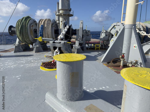 Fotografie forward mooring station of a bulk carrier ship