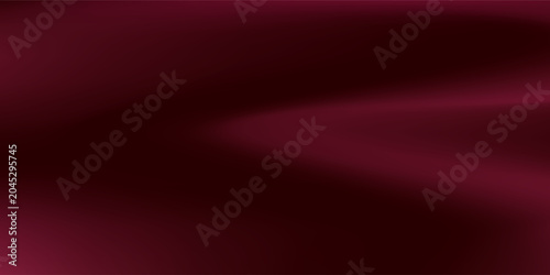 Burgundy silk fabric modern simple with velvet texture and elegant flowing waves. dark  vector illustrations
