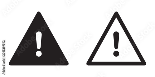 Warning alert triangle caution icon
