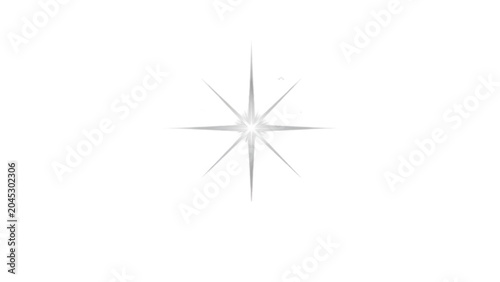 Shining star appears bright
