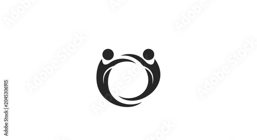 Stylized illustration of two people embracing.
